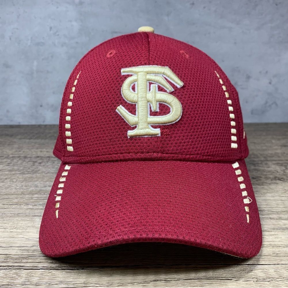 Florida State Seminoles FSU Hat Adjustable Baseball~Burgundy/Gold New Era 9forty - Picture 1 of 6